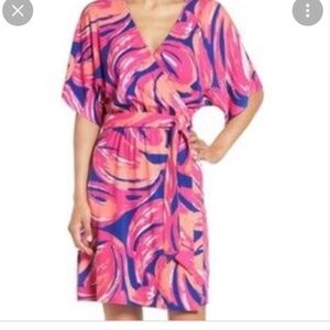 Lilly Pulitzer Pink and Blue Swirl Mini Dress